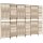 vidaXL Paravent 6-tlg. Beige Poly Rattan