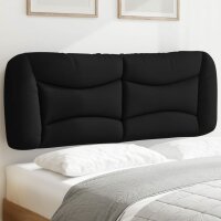 vidaXL Kopfteil-Kissen Schwarz 120 cm Stoff