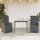 vidaXL 3-tlg. Bistro-Set mit Kissen Grau Poly Rattan