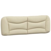 vidaXL Kopfteil-Kissen Creme 160 cm Stoff