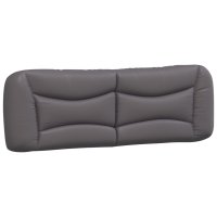 vidaXL Kopfteil-Kissen Grau 160 cm Kunstleder
