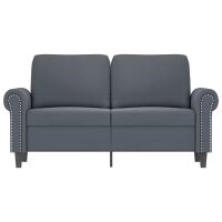 vidaXL 2-Sitzer-Sofa Dunkelgrau 120 cm Samt