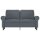 vidaXL 2-Sitzer-Sofa Dunkelgrau 120 cm Samt