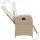 vidaXL Gartensessel mit Fu&szlig;teil 2 Stk. Verstellbar Beige Poly Rattan