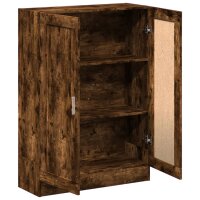 vidaXL B&uuml;cherschrank R&auml;uchereiche 82,5x30,5x115 cm Holzwerkstoff