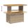 vidaXL Gartentisch Beige 90x55x71 cm Poly Rattan und Akazienholz