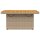 vidaXL Gartentisch Beige 90x55x71 cm Poly Rattan und Akazienholz