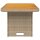 vidaXL Gartentisch Beige 90x55x71 cm Poly Rattan und Akazienholz