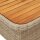 vidaXL Gartentisch Beige 90x55x71 cm Poly Rattan und Akazienholz