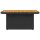 vidaXL Gartentisch Schwarz 90x55x71 cm Poly Rattan und Akazienholz