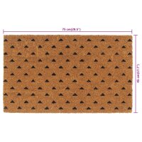 vidaXL Fu&szlig;matte Natur 45x75 cm Kokosfaser Getuftet