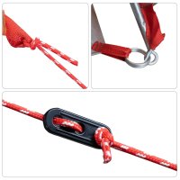 vidaXL Campingzelt 1 Person Grau & Orange 255x153x130 cm 185T Taft