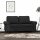 vidaXL 2-Sitzer-Sofa Schwarz 120 cm Samt