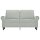 vidaXL 2-Sitzer-Sofa Hellgrau 120 cm Samt