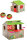 Paradiso Toys Kiosk Spielhaus 139 x 118 cm Braun/Grün/Rot