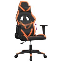 vidaXL Gaming-Stuhl Schwarz und Orange Kunstleder