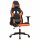 vidaXL Gaming-Stuhl Schwarz und Orange Kunstleder