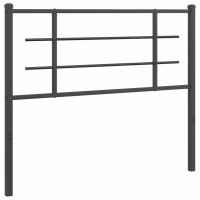 vidaXL Kopfteil Metall Schwarz 107 cm