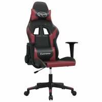 vidaXL Gaming-Stuhl mit Massagefunktion Schwarz und...