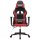 vidaXL Gaming-Stuhl mit Massagefunktion Schwarz und Rot Kunstleder