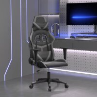 vidaXL Gaming-Stuhl mit Massagefunktion Schwarz und Grau...