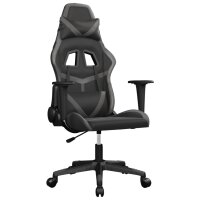 vidaXL Gaming-Stuhl mit Massagefunktion Schwarz und Grau...