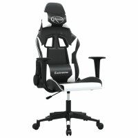 vidaXL Gaming-Stuhl mit Massagefunktion Schwarz und...