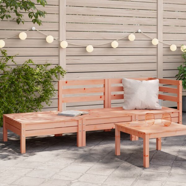 vidaXL Gartensofa 3-Sitzer Massivholz Douglasie