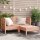 vidaXL Gartensofa 2-Sitzer mit Hocker Massivholz Douglasie