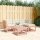 vidaXL 4-tlg. Garten-Lounge-Set mit Kissen Massivholz Douglasie