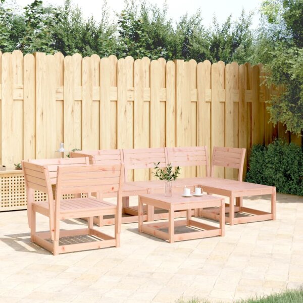 vidaXL 5-tlg. Garten-Lounge-Set Massivholz Douglasie