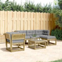 vidaXL 5-tlg. Garten-Lounge-Set mit Kissen Impr&auml;gniertes Kiefernholz