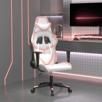 vidaXL Gaming-Stuhl mit Massagefunktion Weiß und...