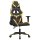 vidaXL Gaming-Stuhl mit Massagefunktion Schwarz & Golden Kunstleder