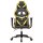 vidaXL Gaming-Stuhl mit Massagefunktion Schwarz & Golden Kunstleder