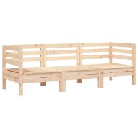 vidaXL Gartensofa 3-Sitzer Massivholz Kiefer