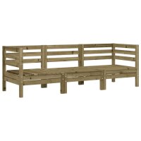 vidaXL Gartensofa 3-Sitzer Kiefernholz Impr&auml;gniert