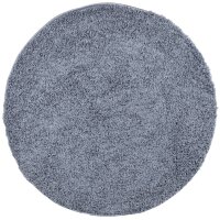 vidaXL Teppich Shaggy Hochflor Modern Blau Ø 280 cm