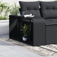 vidaXL Outdoor-Regale 2 Stk. Schwarz Poly Rattan