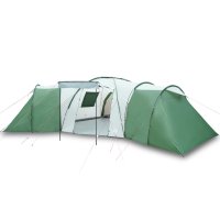 vidaXL Campingzelt 12 Personen Grün 840x720x200 cm...