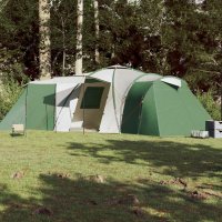 vidaXL Campingzelt 12 Personen Grün 840x720x200 cm 185T Taft