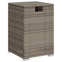 vidaXL Propan-Tank-Verstecktisch Grau 40x40x60 cm Poly Rattan