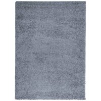 vidaXL Teppich Shaggy Hochflor Modern Blau 200x280 cm