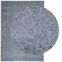 vidaXL Teppich Shaggy Hochflor Modern Blau 200x280 cm