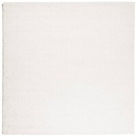 vidaXL Teppich Shaggy Hochflor Modern Creme 160x160 cm