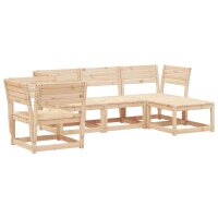 vidaXL 5-tlg. Garten-Lounge-Set Massivholz Kiefer