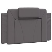 vidaXL Kopfteil-Kissen Grau 80 cm Kunstleder