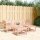 vidaXL 4-tlg. Garten-Lounge-Set Massivholz Douglasie