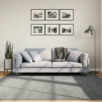 vidaXL Teppich Shaggy Hochflor Modern Gr&uuml;n 200x200 cm
