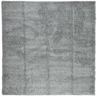 vidaXL Teppich Shaggy Hochflor Modern Gr&uuml;n 200x200 cm